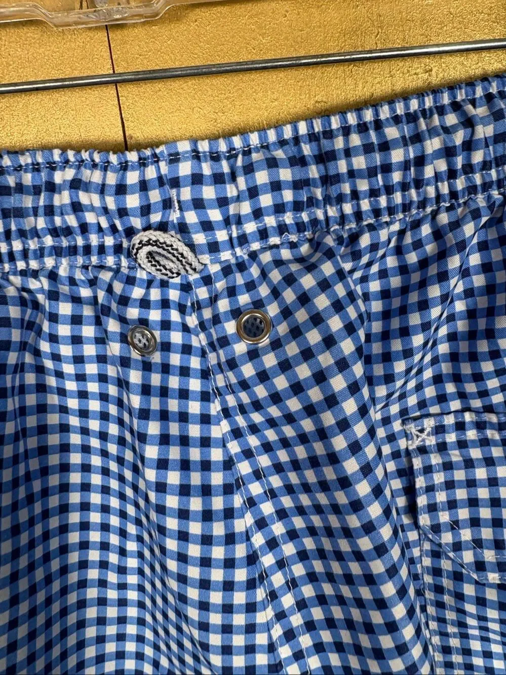 Peter Millar Gingham print swimming trunks size L